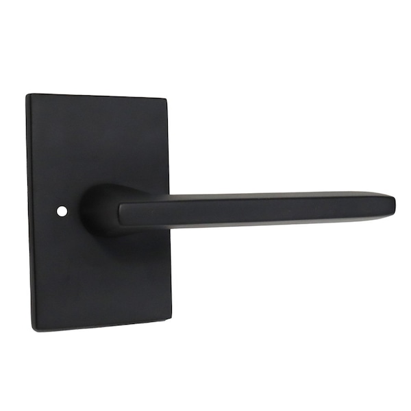 Emtek Helios Lever Right Hand 2-3/8 in Backset w/Radius Latch Strike Privacy for 1-1/4 in to 2 in Door 5212HLOUS19RH.RLS - main